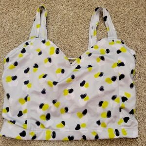 🎉 2 for $20🎉 Kortni jeane brushstroke abstract dot latter back swim top size M